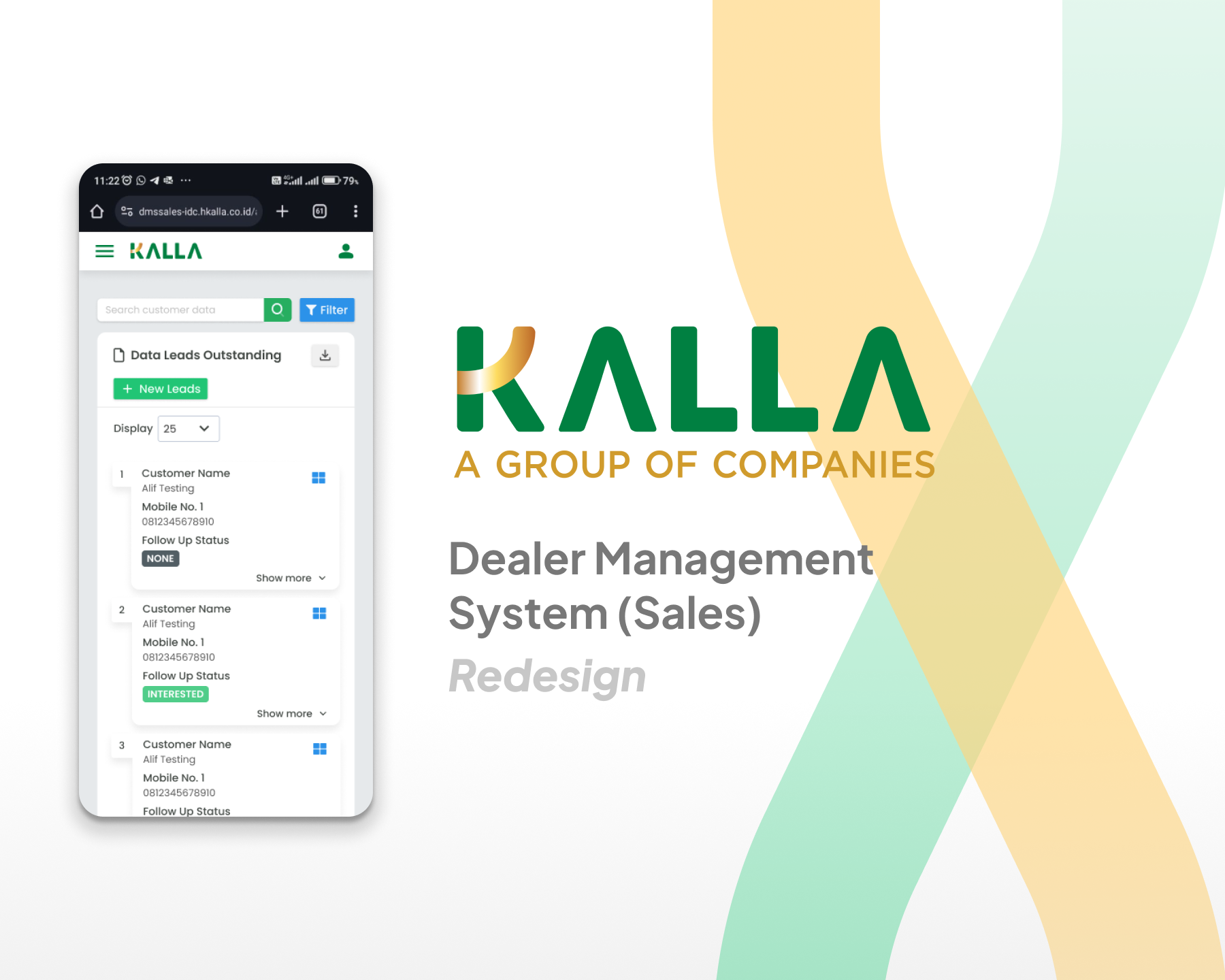 Improving the Mobile DMS Sales Experience for Kalla Toyota Salespeople