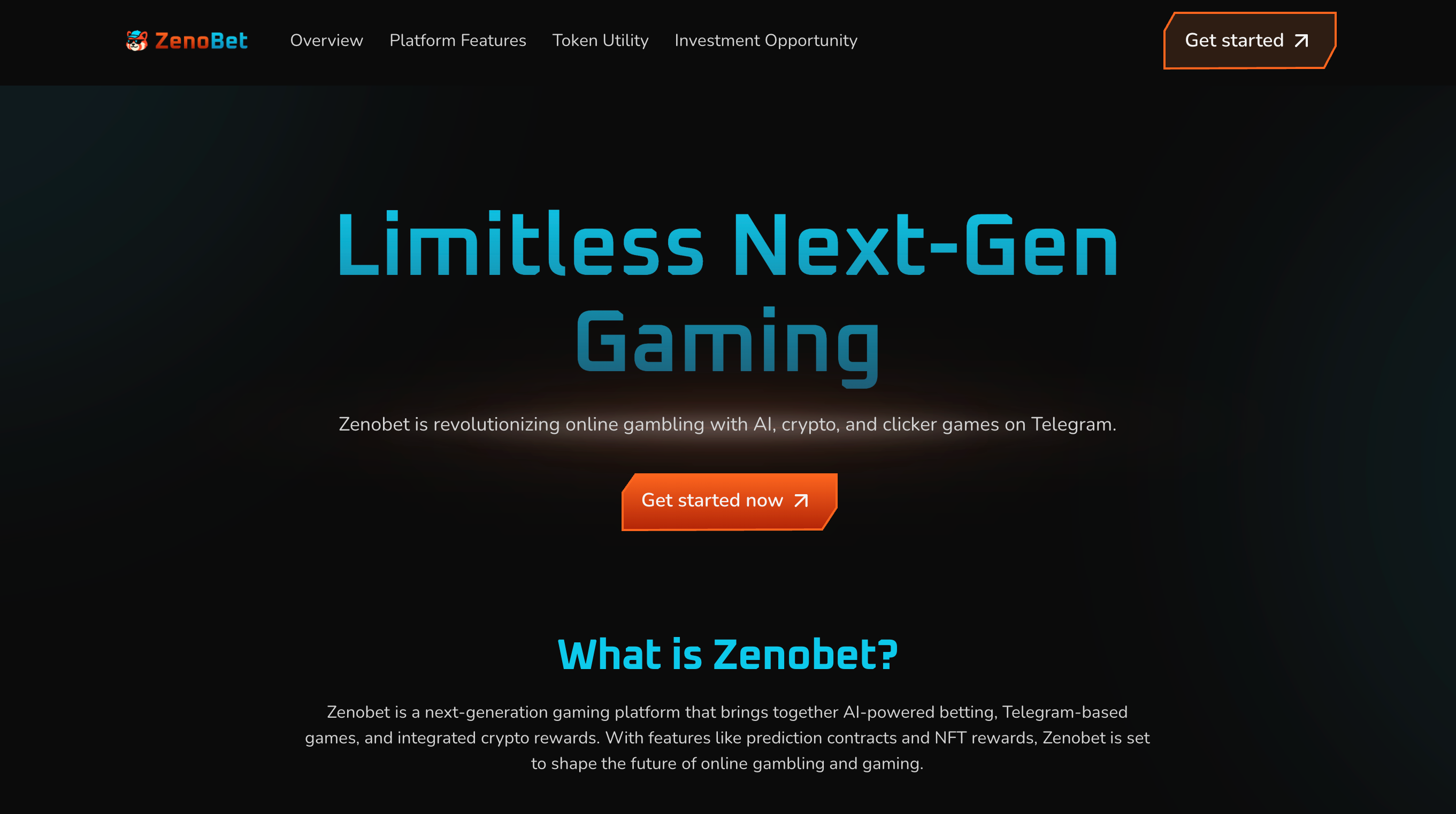Zenobet Landing Page (Framer)