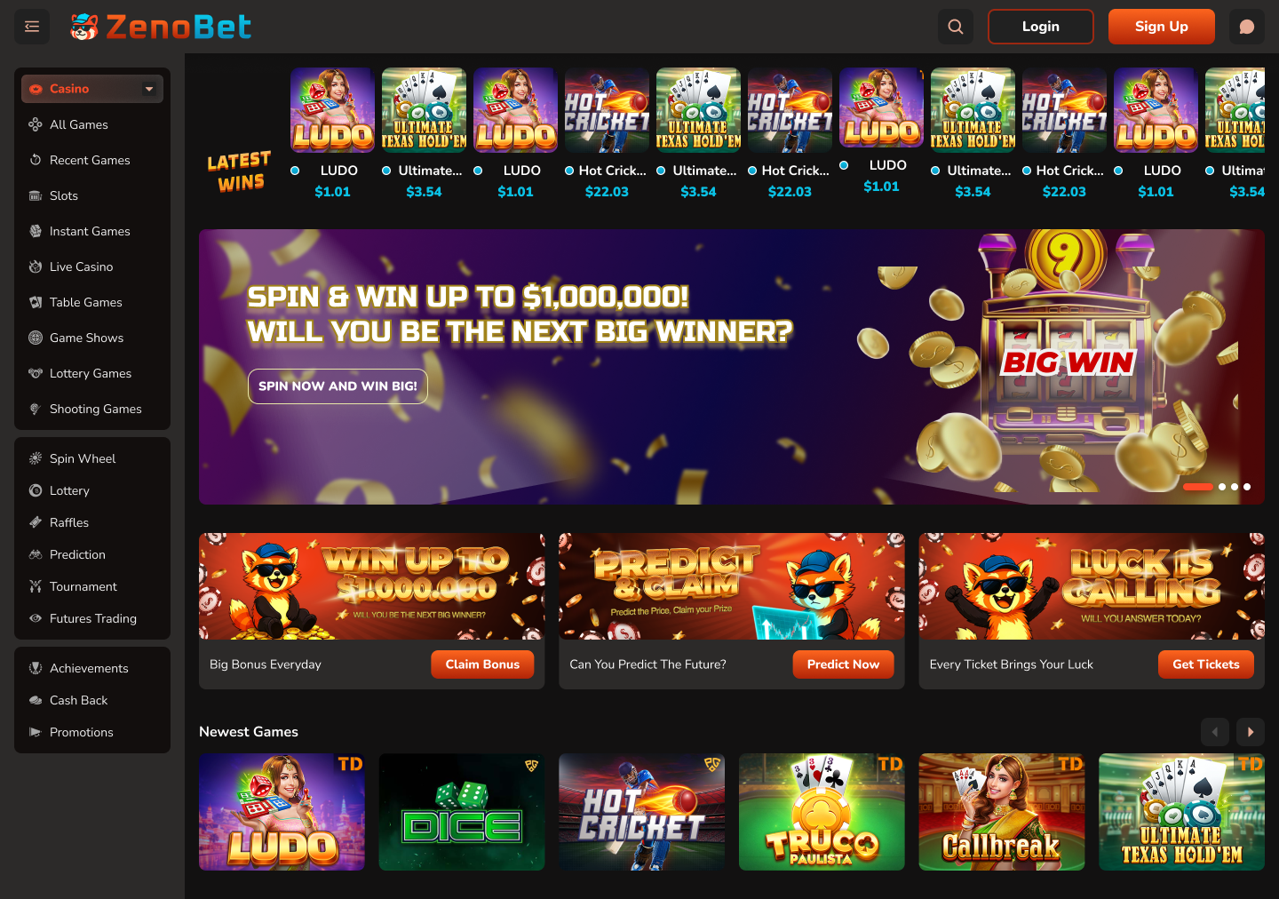 Zenobet - Web3 Casino